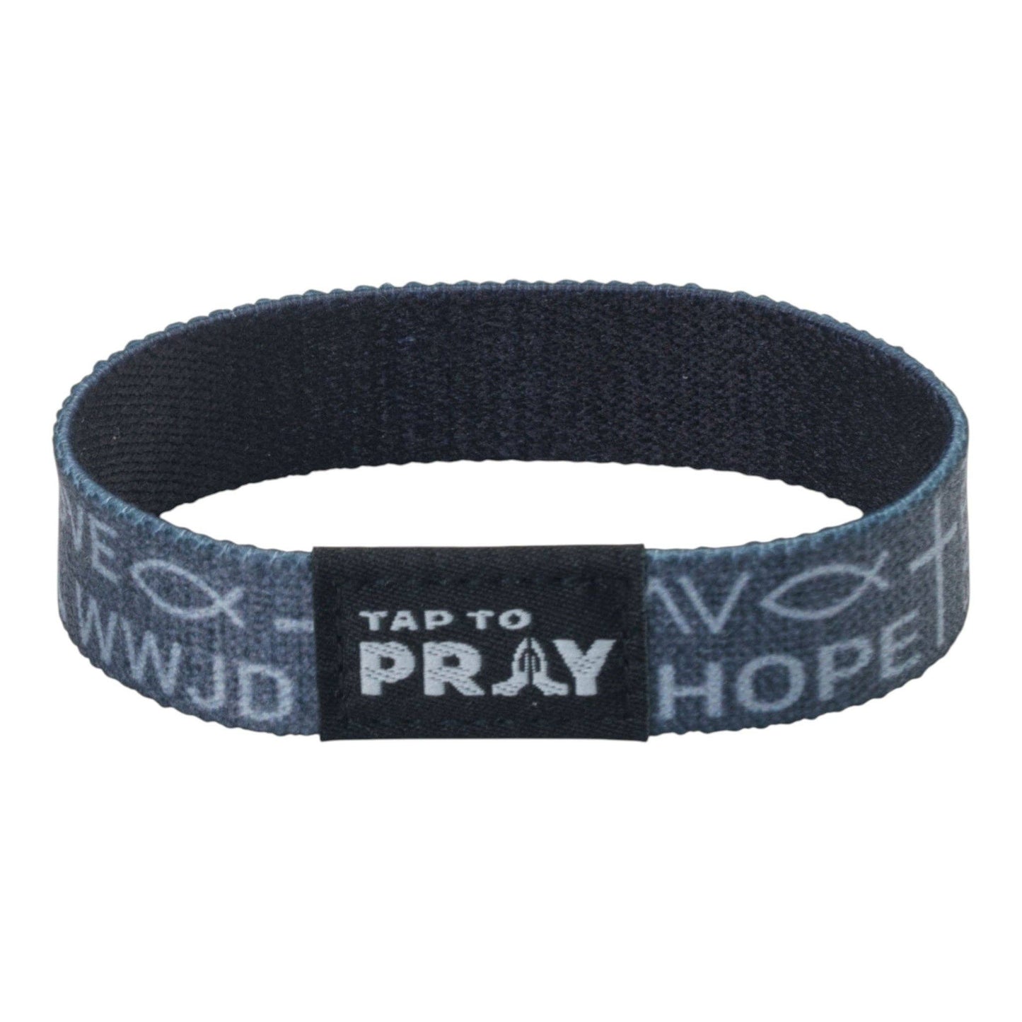 Versible - Tap To Pray® Wristband – Symbols of Faith - Grey