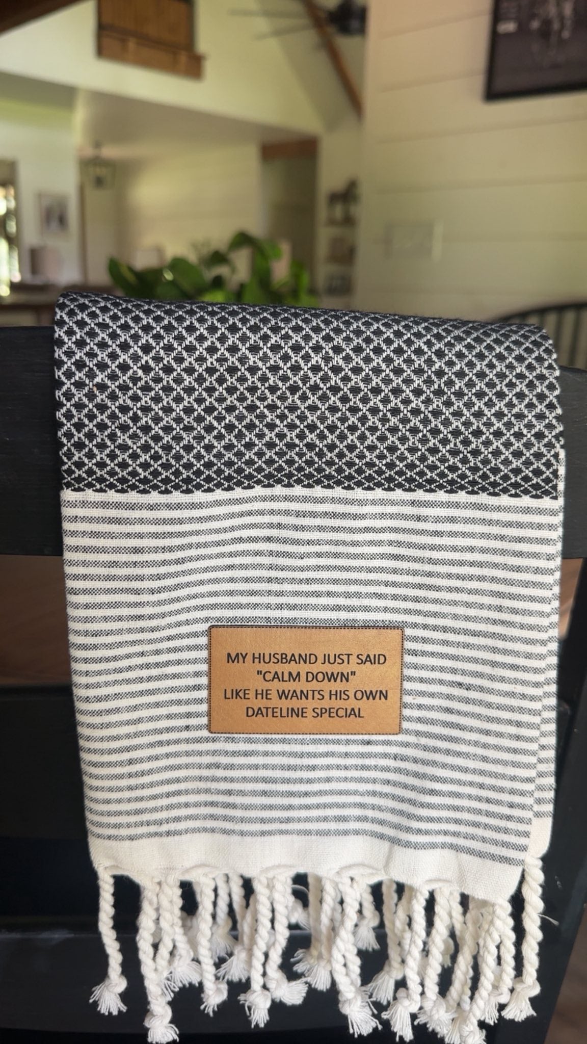 This Little Light of Mine Designs- Black/White Kitchen Towels