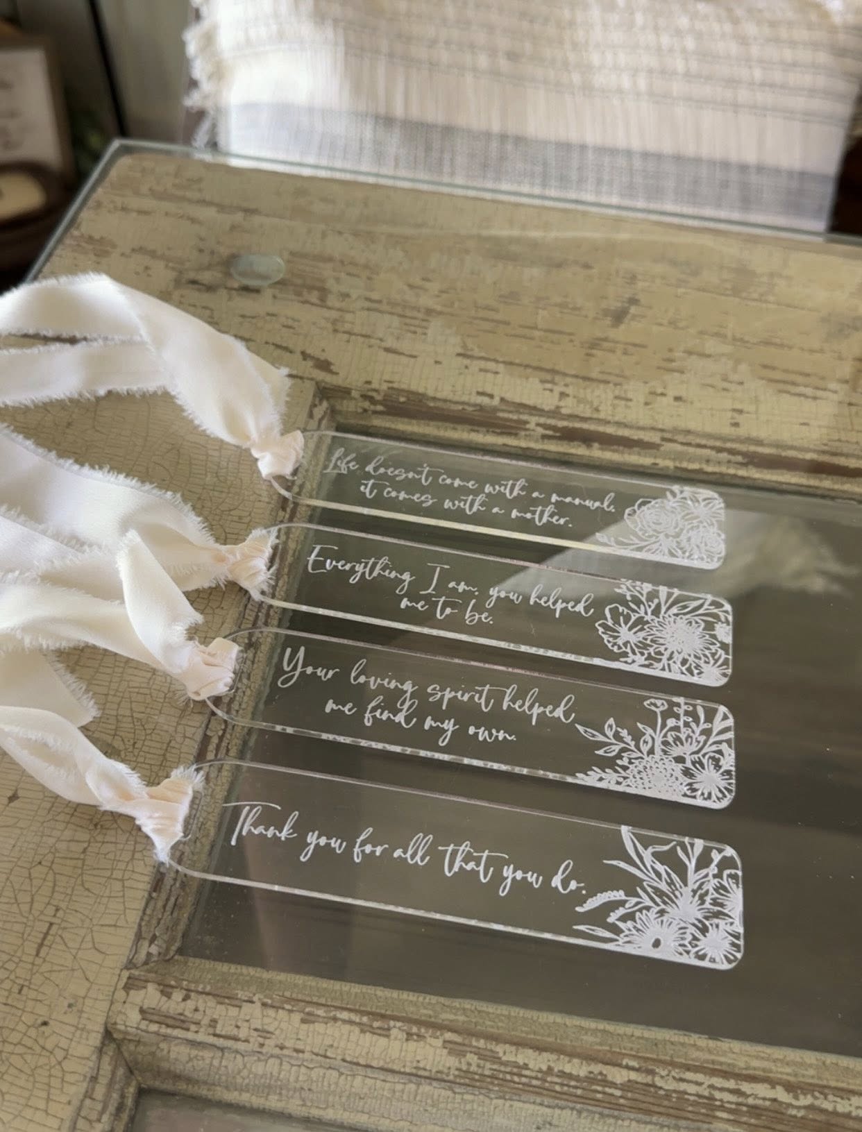 This Little Light of Mine Designs-   Rectangular Acrylic Bookmark