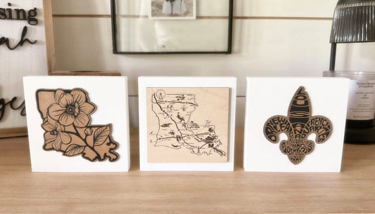 This Little Light of Mine Designs- 5x5 Wooden Block