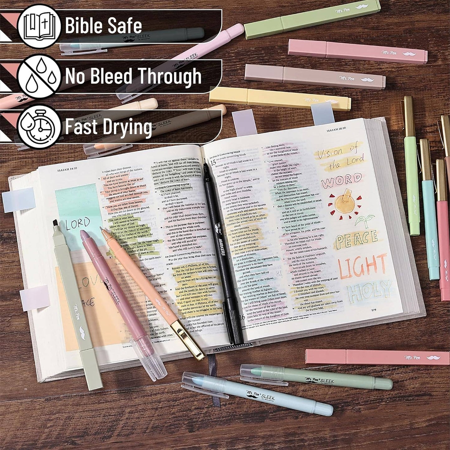 Mr. Pen - Mr. Pen Bible Journaling Kit with 20 Prayer Cards