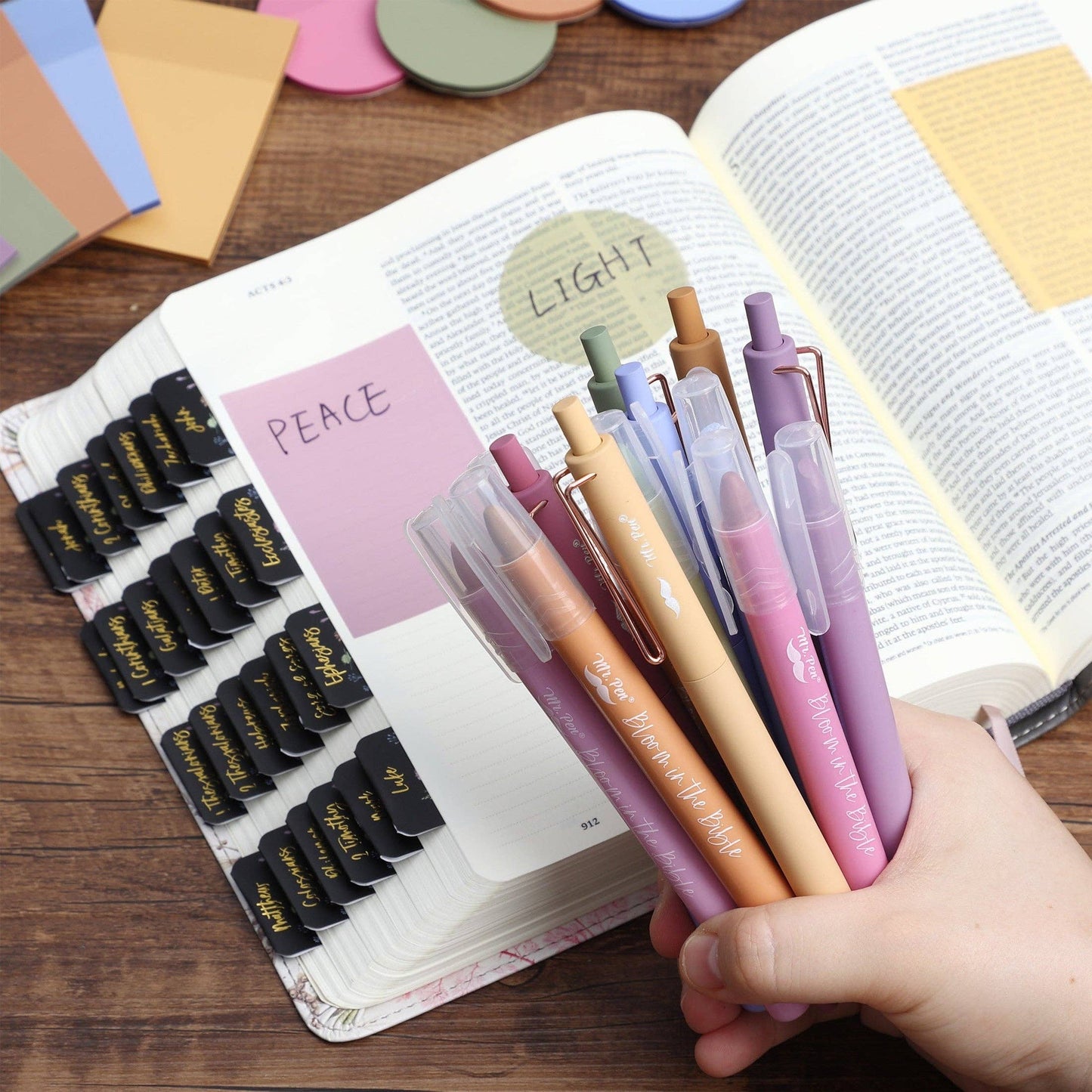 Mr. Pen - Mr. Pen- Bible Journaling Kit for Women, Sunset Blush,