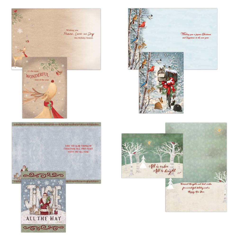 Crown Point Graphics - Jingle and Joy - Large Boxed Christmas Card Assortment
