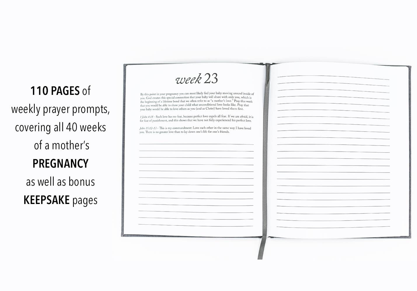 Duncan & Stone Paper Co. - Dear Baby: A Pregnancy Prayer Journal & Memory Book for Moms