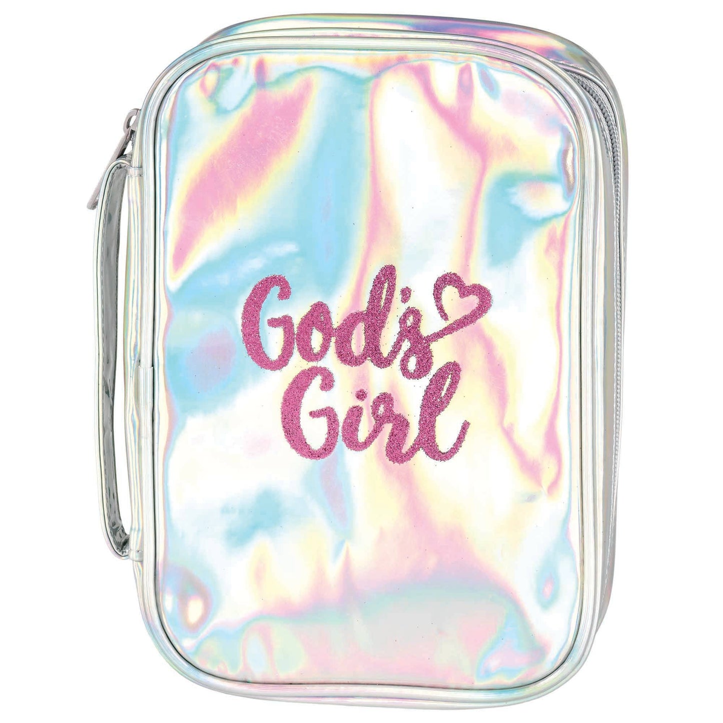 Dicksons - GOD'S GIRL BIBLE COVER SHINY SILVER LARGE