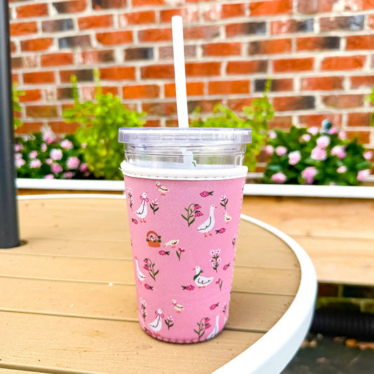 Oak Shore Collective LLC - Cottage Geese | Reusable Coffee Sleeve