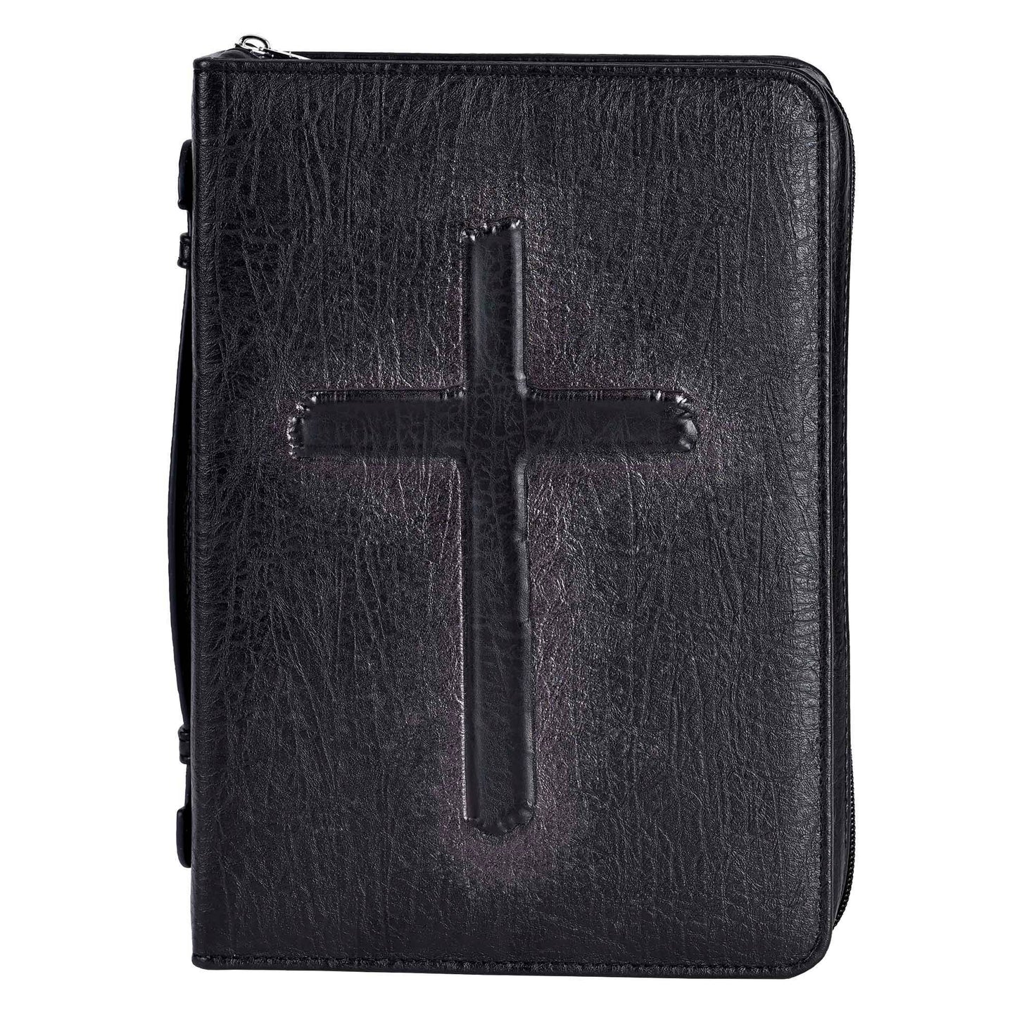 Magnolia - White Dove Bible Case Vintage Cross Black Large