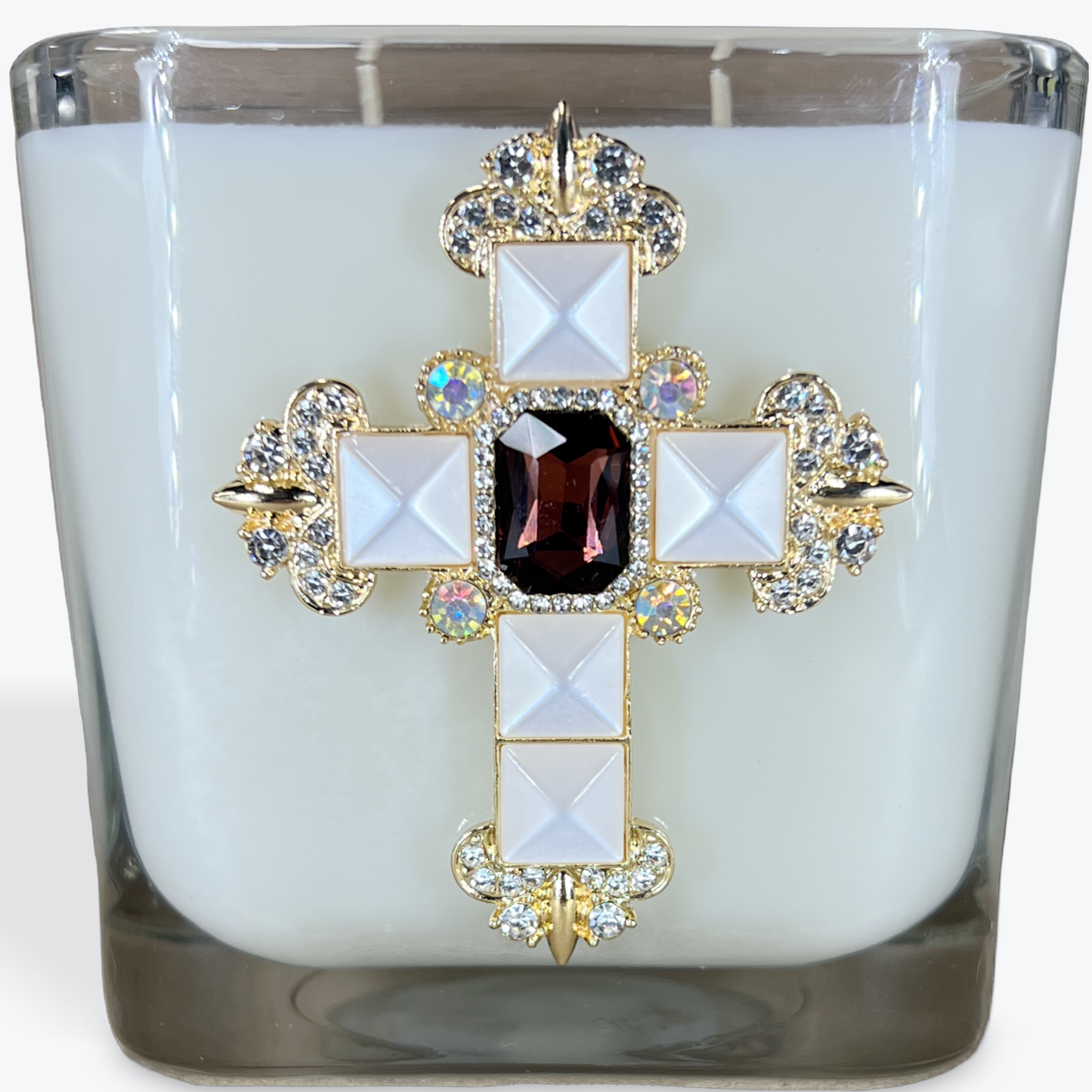Abba Christian Products - Fig & Almond - 12oz CROSS CANDLE