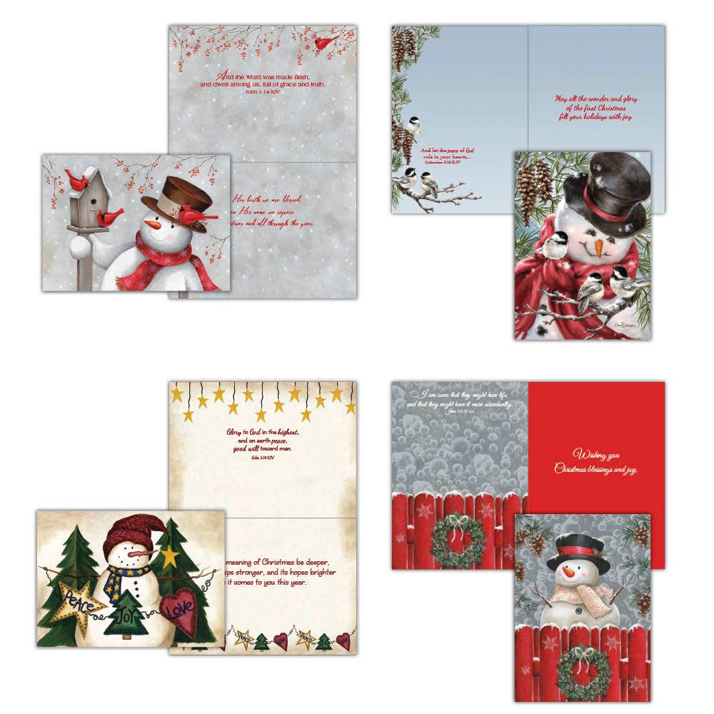 Crown Point Graphics - Snowman and Friends  - Boxed Christmas Cards