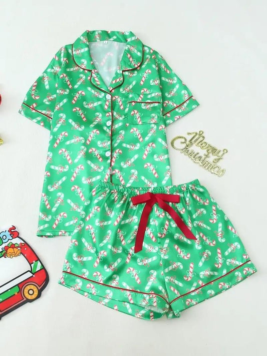 Candy Cane PJ Set - Pre Order**