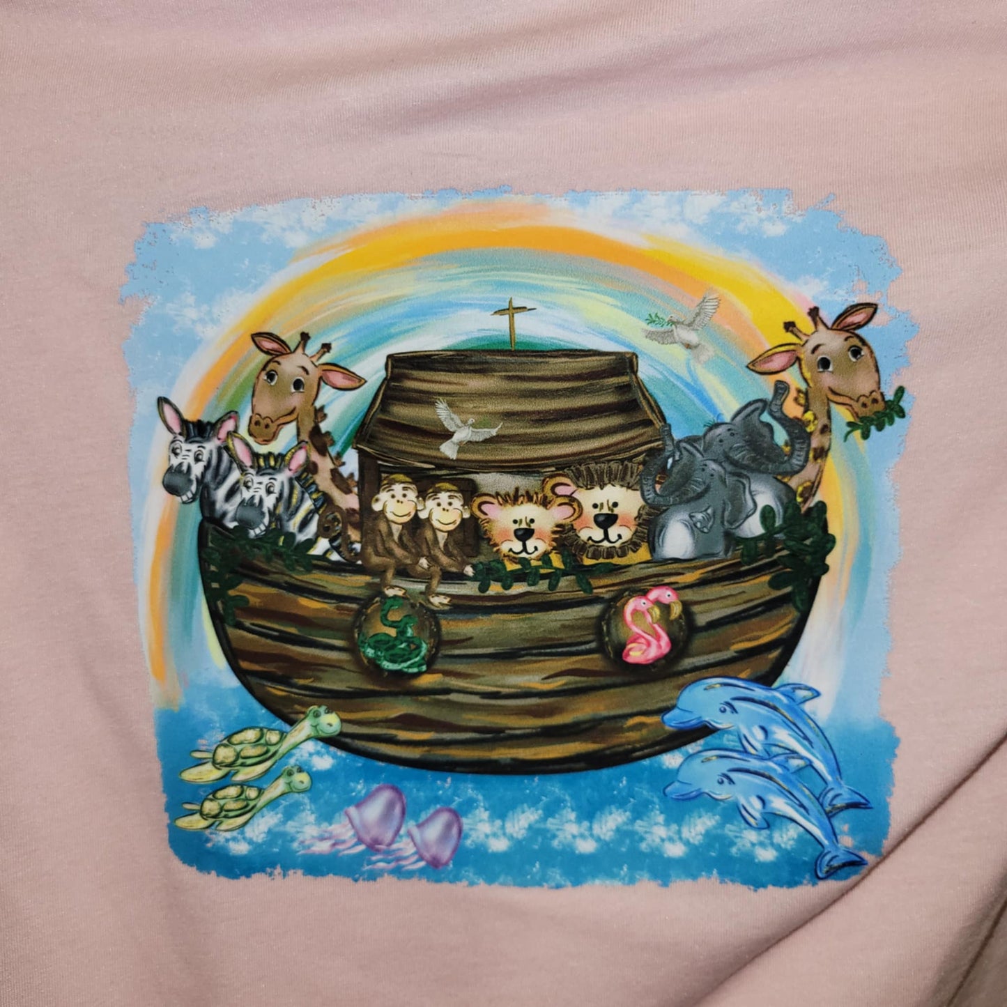 Saving Grace Tee Co.- Noah's Ark youth tee, boys blue