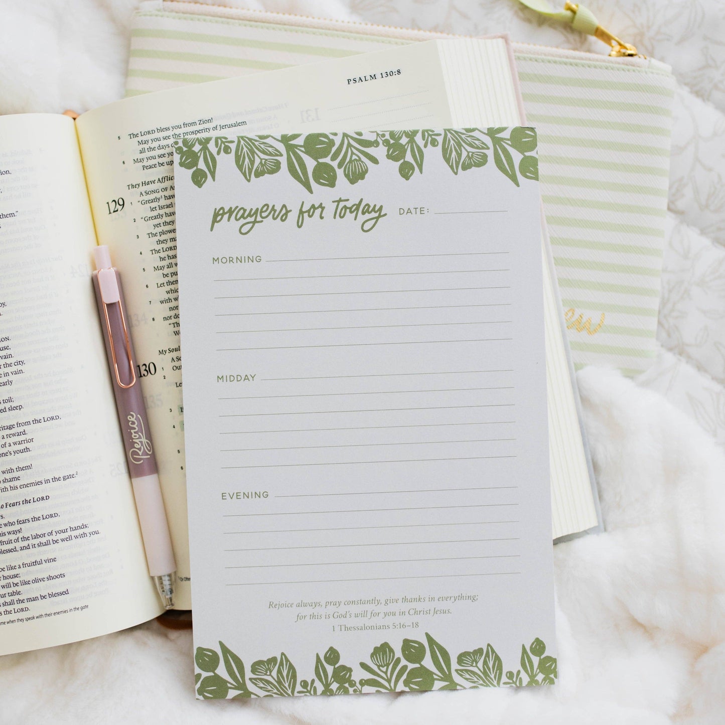 The Daily Grace Co - Prayers for Today Notepad | Green Laurel