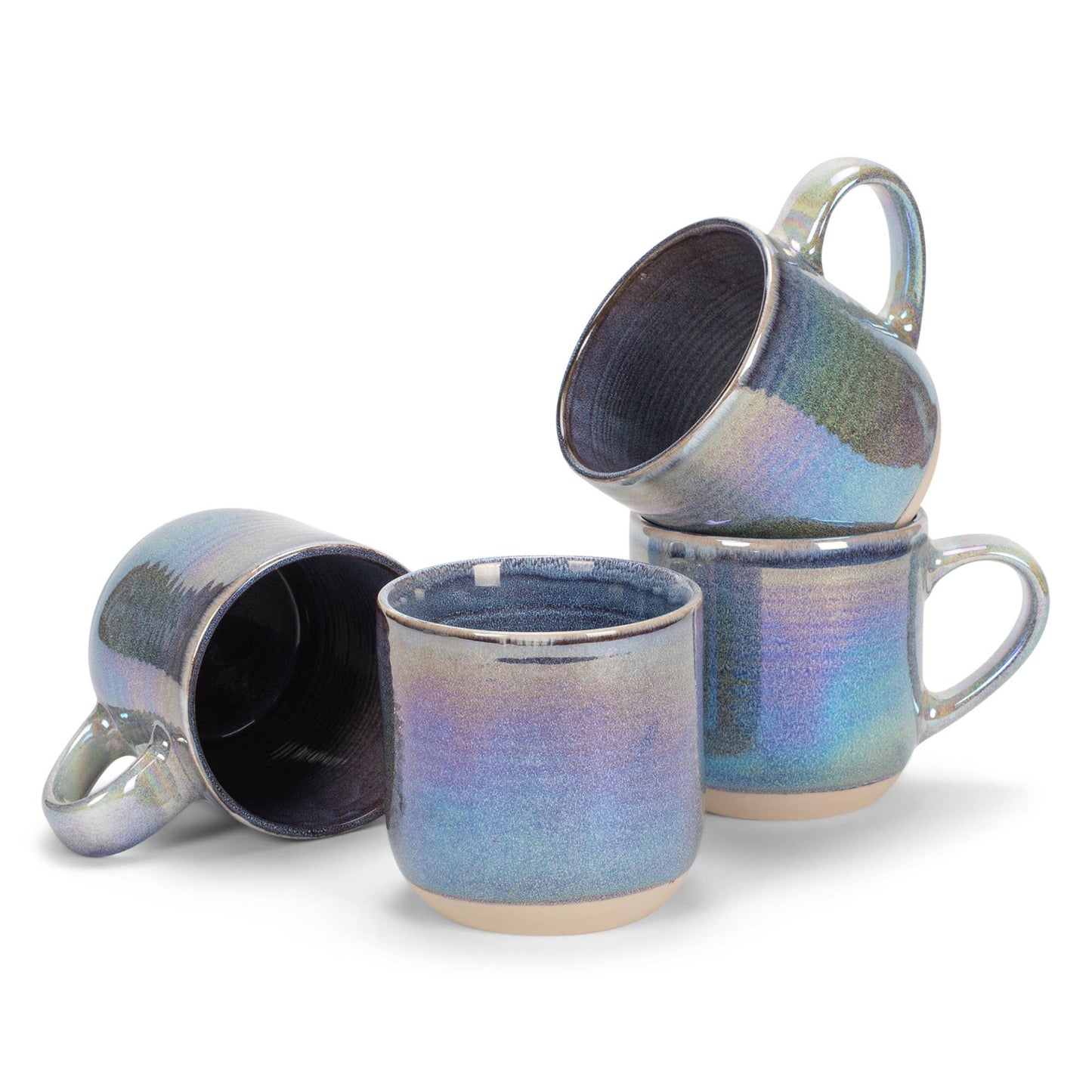 EAST AVENUE - Mug 17oz Iridescent Ribbed Purple