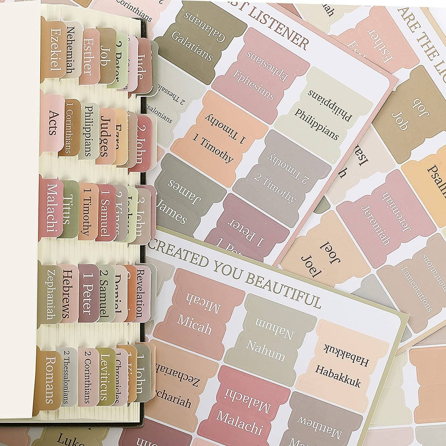 Mr. Pen - Bible Tabs, 75 Laminated Tabs for Women and Men