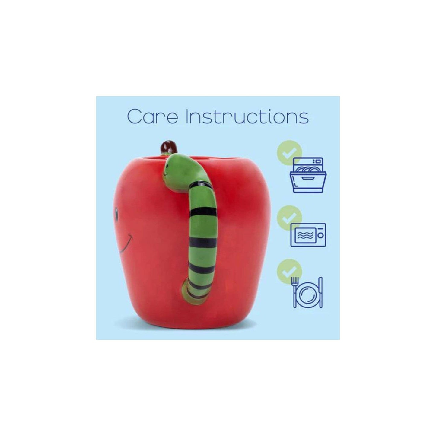 EAST AVENUE - Character Mug Apple Bookworm 18 Ounce