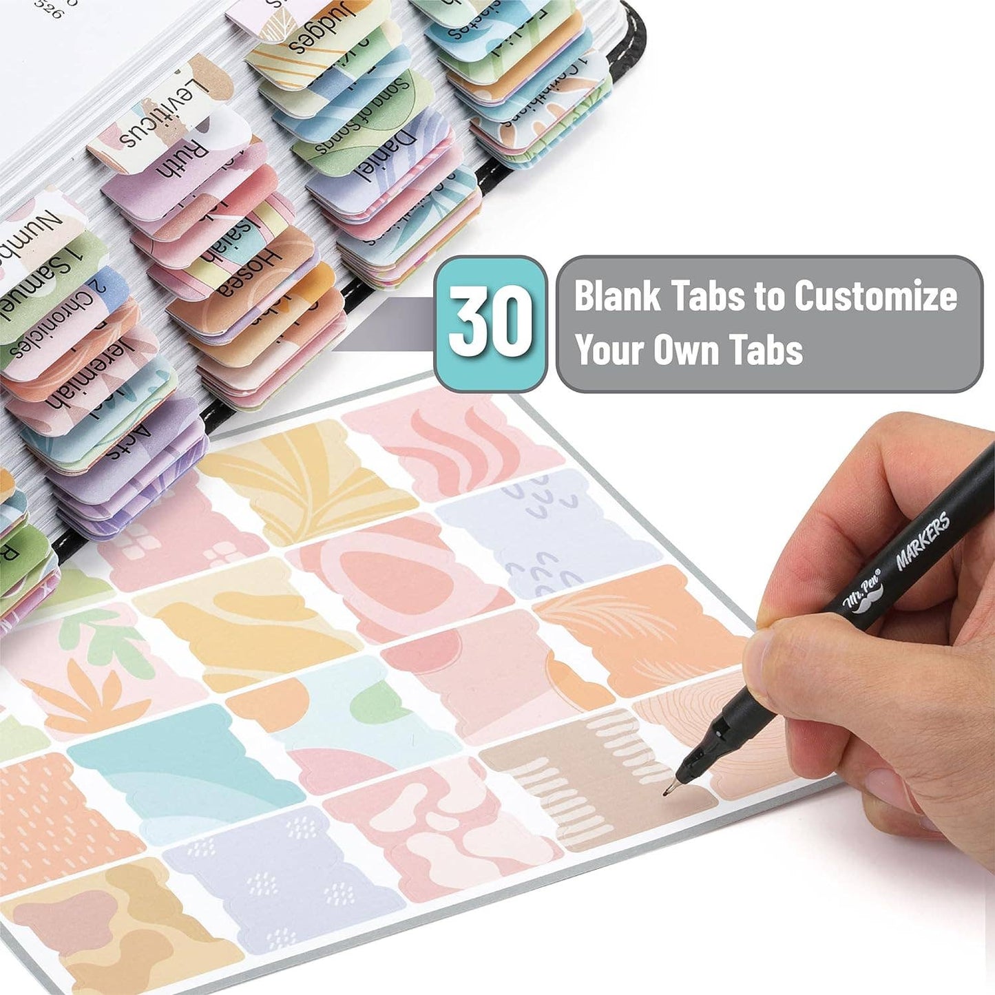 Mr. Pen - Bible Tabs Laminated 120 Pack