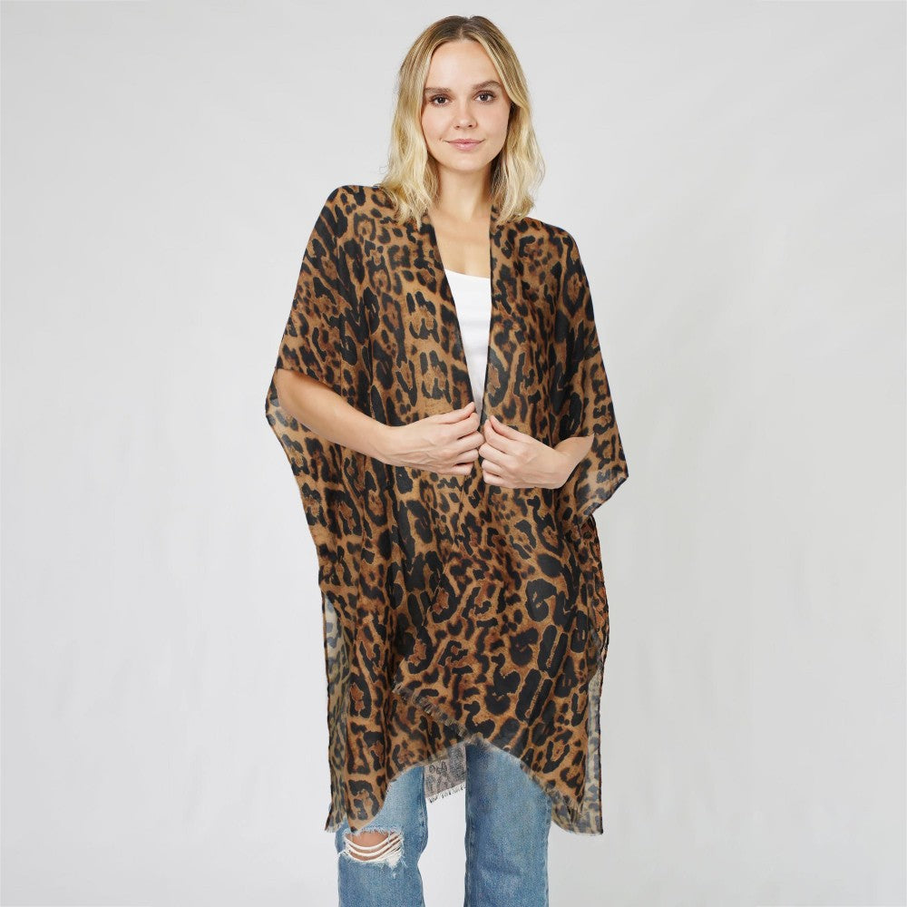 Animal Print Lightweight Kimono