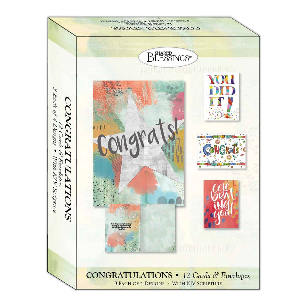 Crown Point Graphics - Congratulations - You Did It! Boxed Congratulation Cards