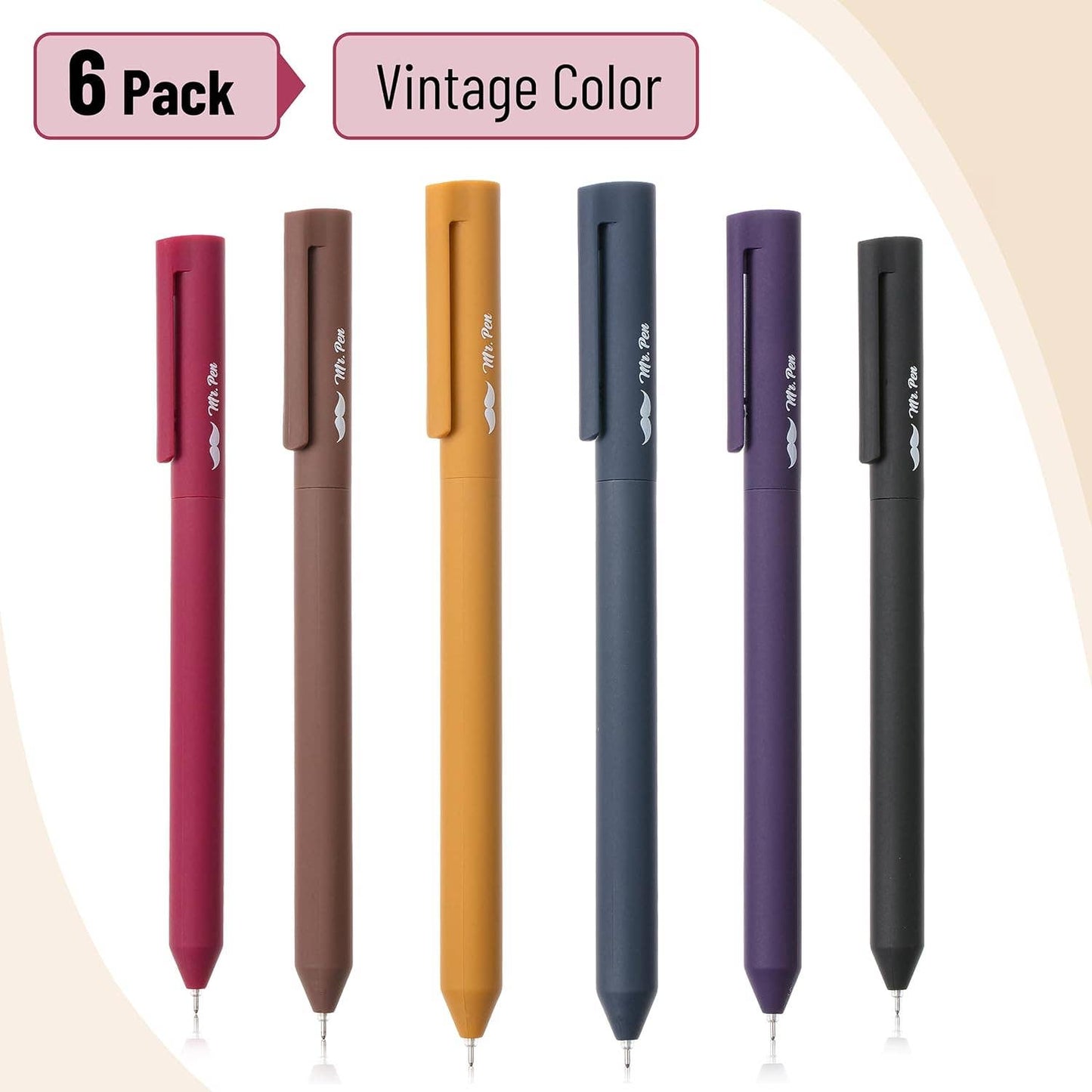 Mr. Pen - Mr. Pen Retractable Gel Pens - 6 Pack