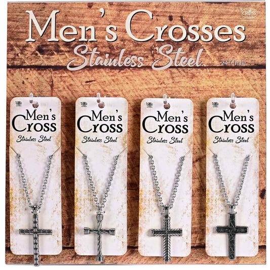 Dicksons - Prepak Necklaces Mens Cross