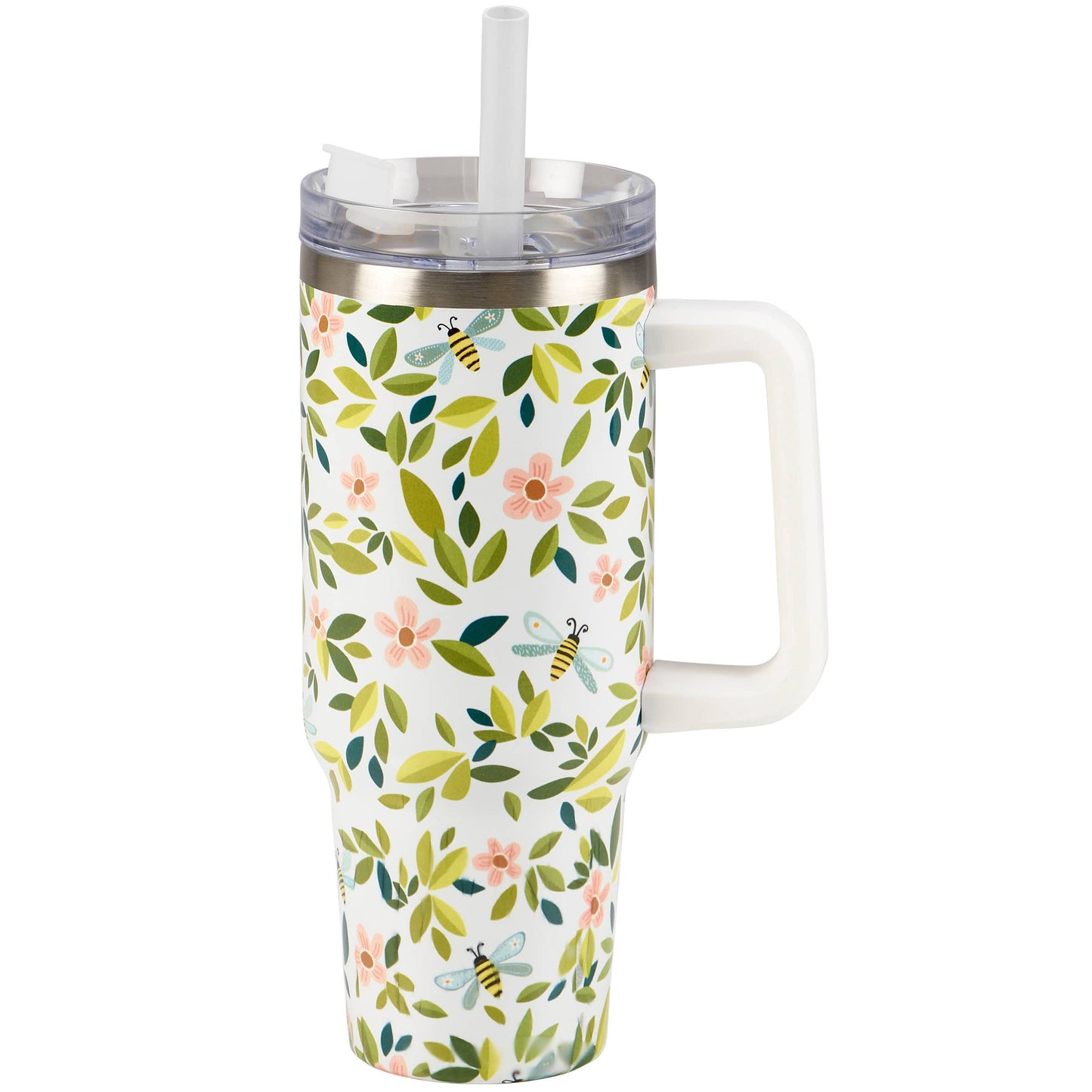 Primitives by Kathy - Flowers And Bees Travel Mug