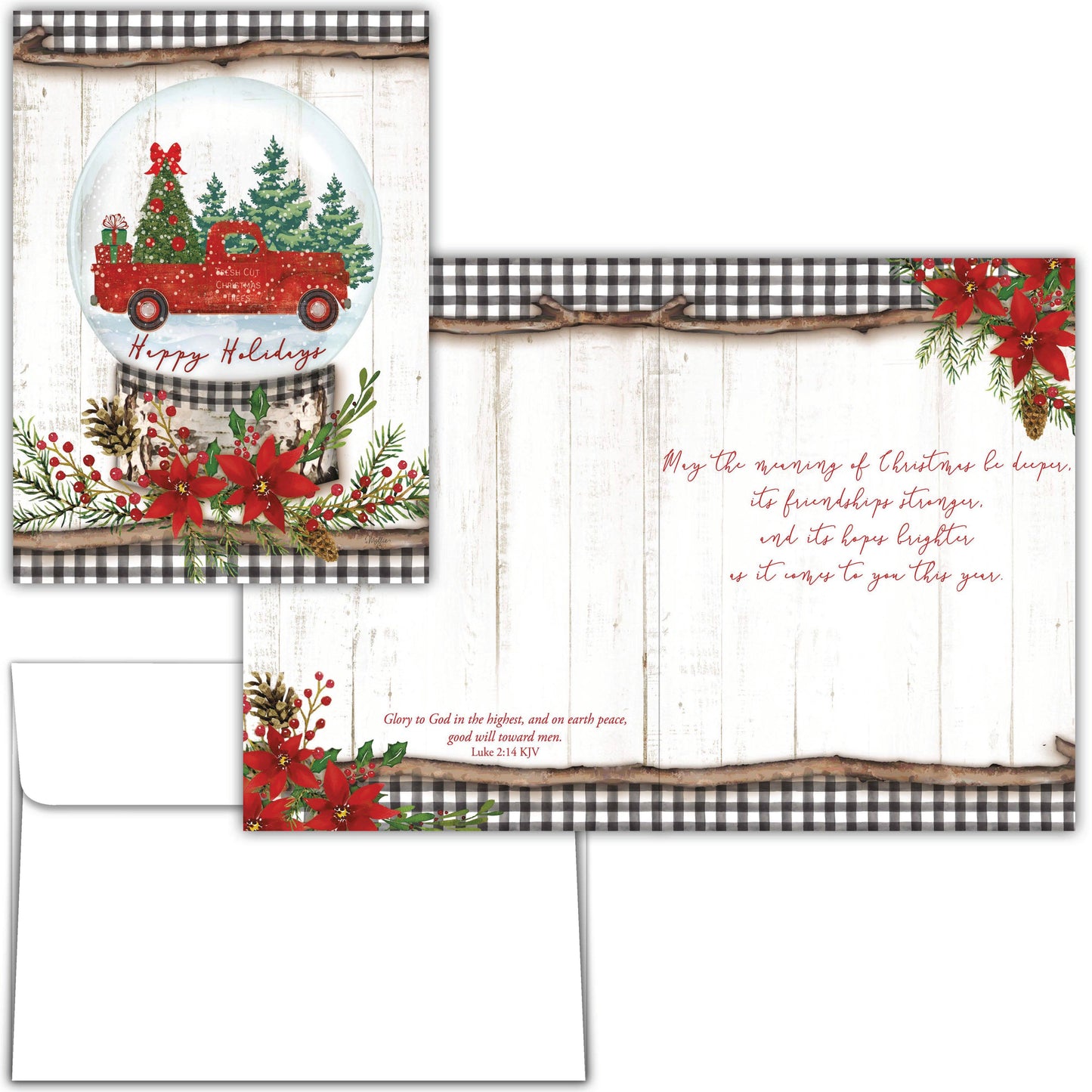 Crown Point Graphics - Religious Boxed Christmas Cards, Joy to the World, 12 Cards