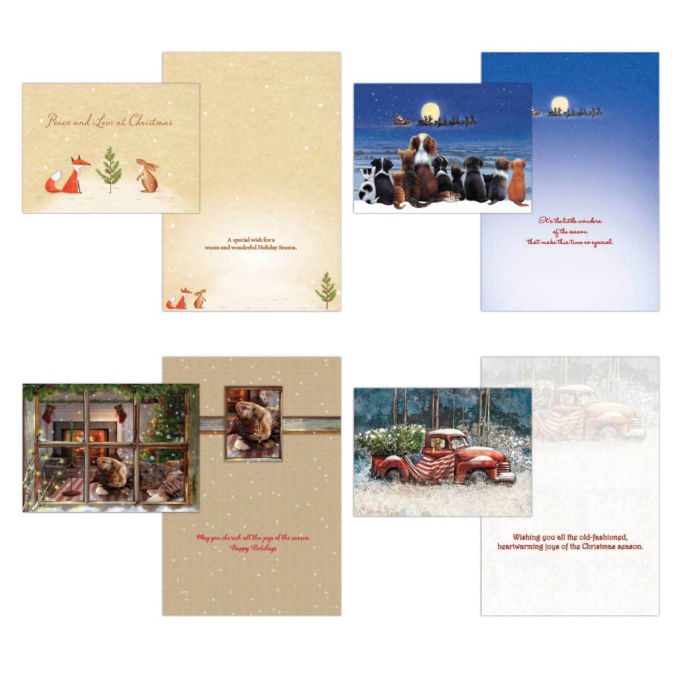 Crown Point Graphics - Country Christmas - Large Boxed Christmas Card Assortment