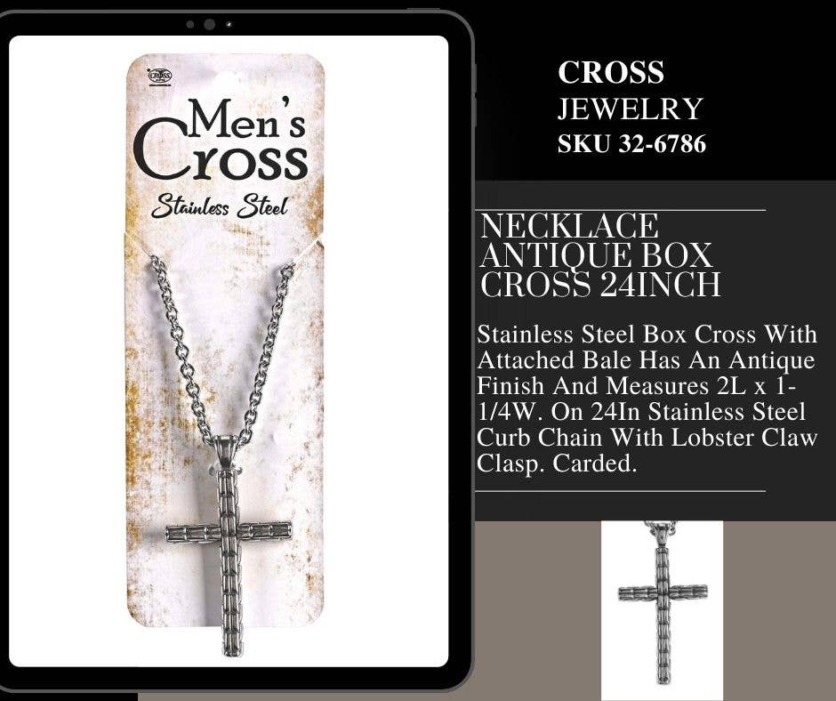 Dicksons - Prepak Necklaces Mens Cross