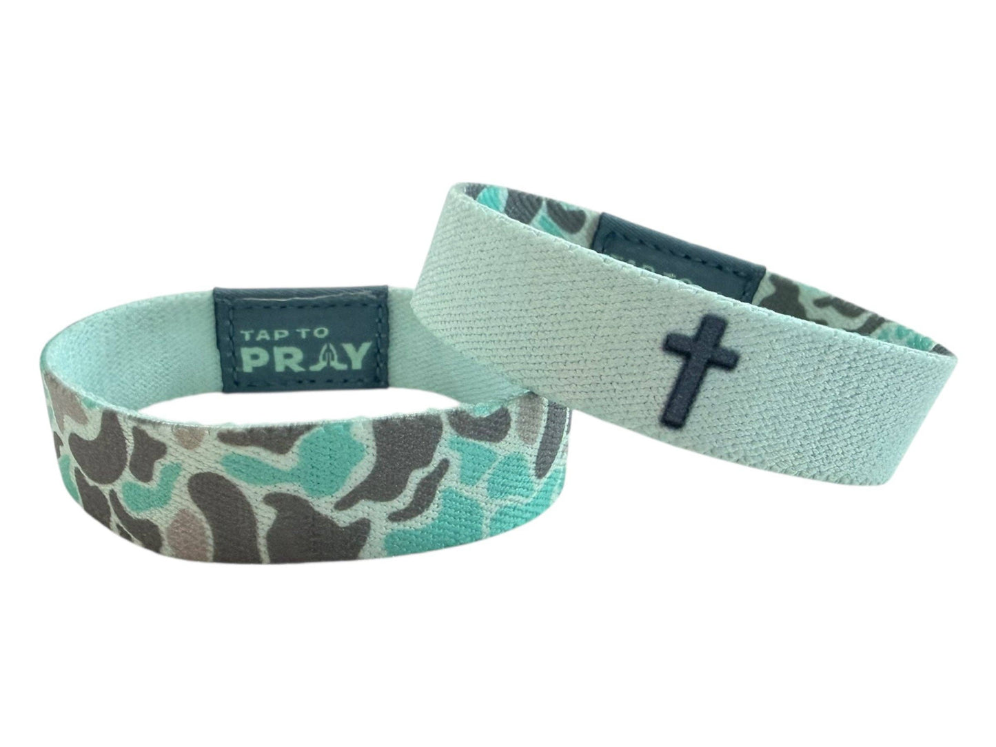 Versible - Tap To Pray® Wristband – River Rock Camo - Mint
