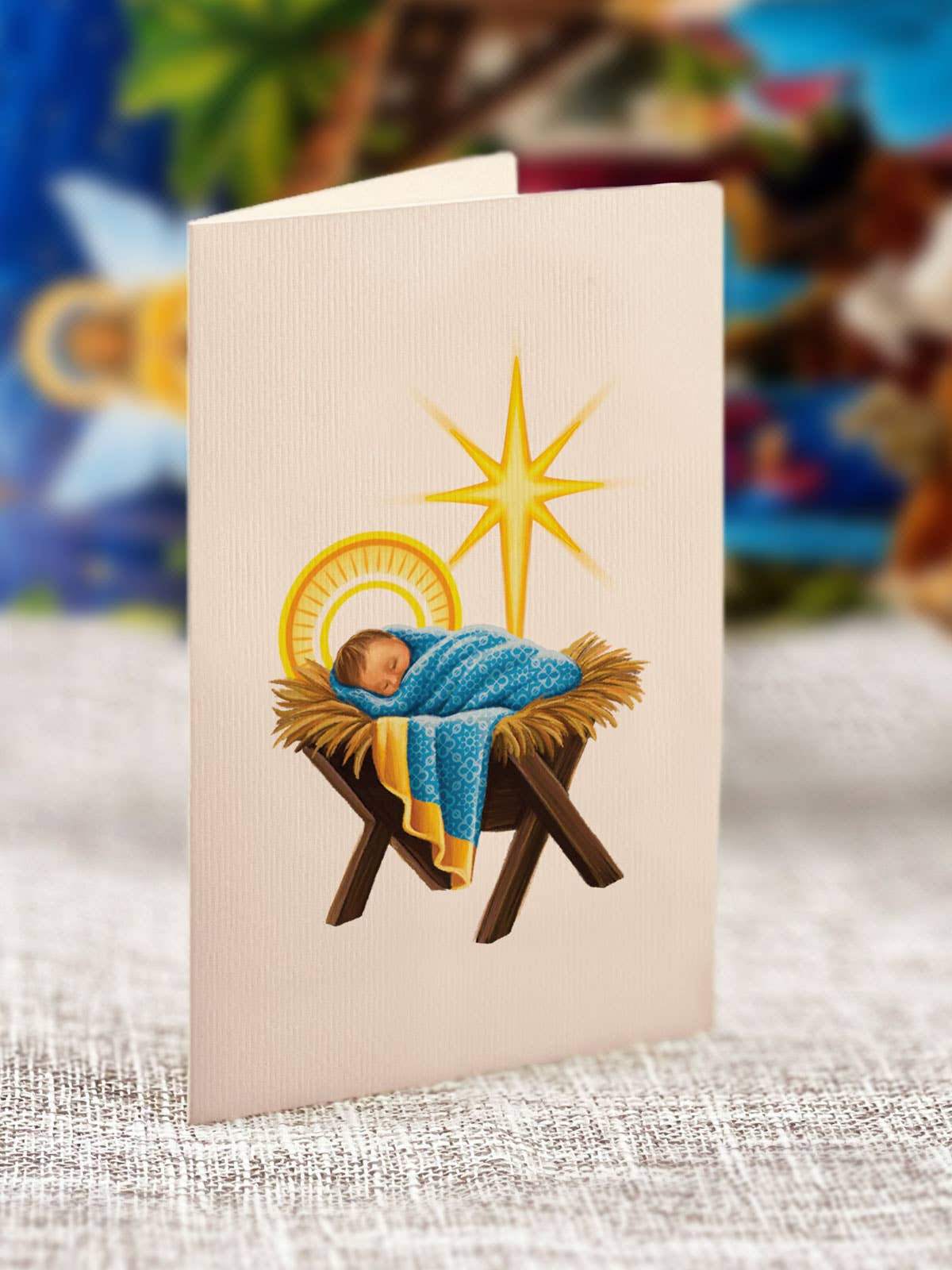 FreshCut Paper LLC - Starlit Nativity (6 Pop-up Greeting Cards)