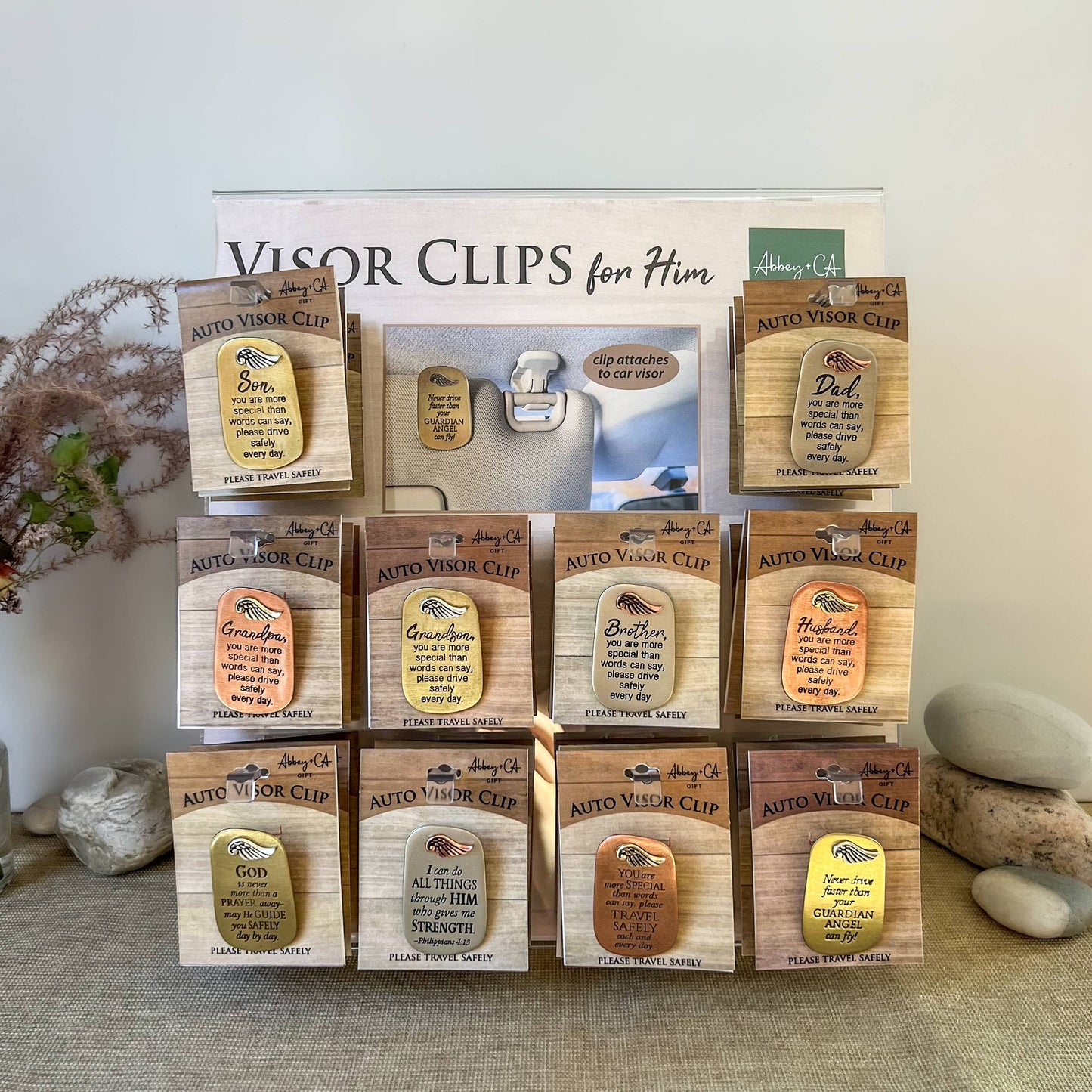 Abbey + CA Gift - Visor Clips For Him