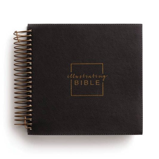 HarperCollins Christian Publishing - Illustrating Bible NIV - Spiral Bound Journal, Dark Gray