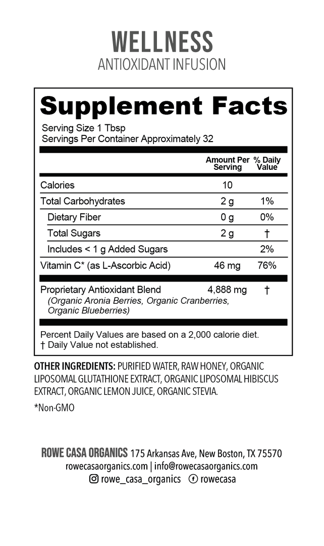 Rowe Casa Organics - ANTIOXIDANT INFUSION | 16 oz