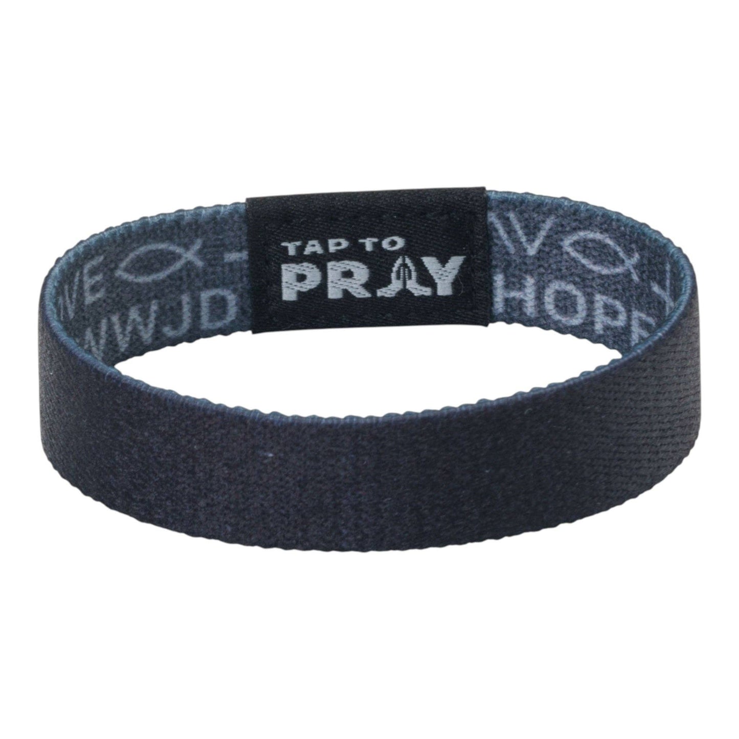 Versible - Tap To Pray® Wristband – Symbols of Faith - Grey