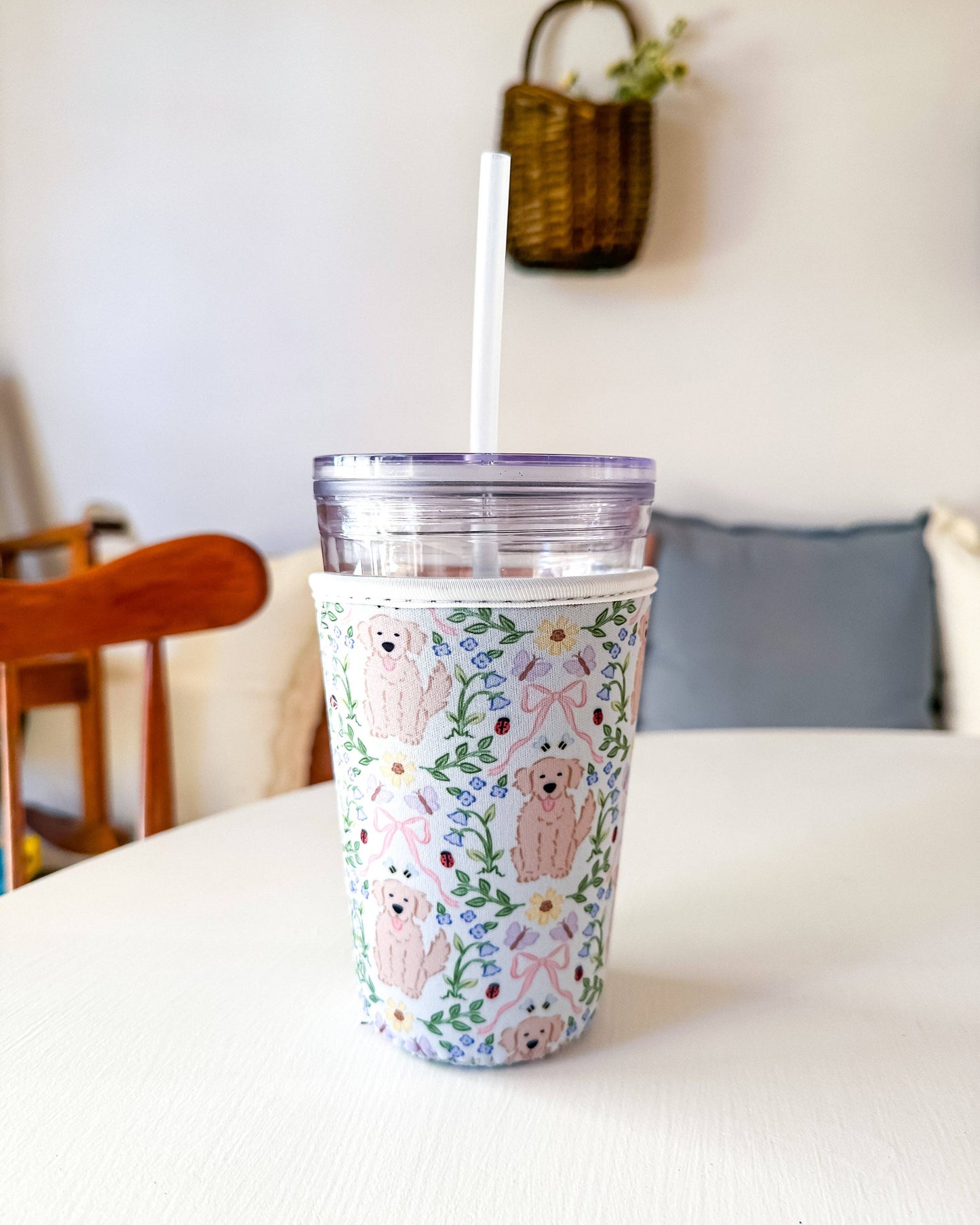 Oak Shore Collective LLC - Golden Retrievers | Reusable Coffee Sleeve