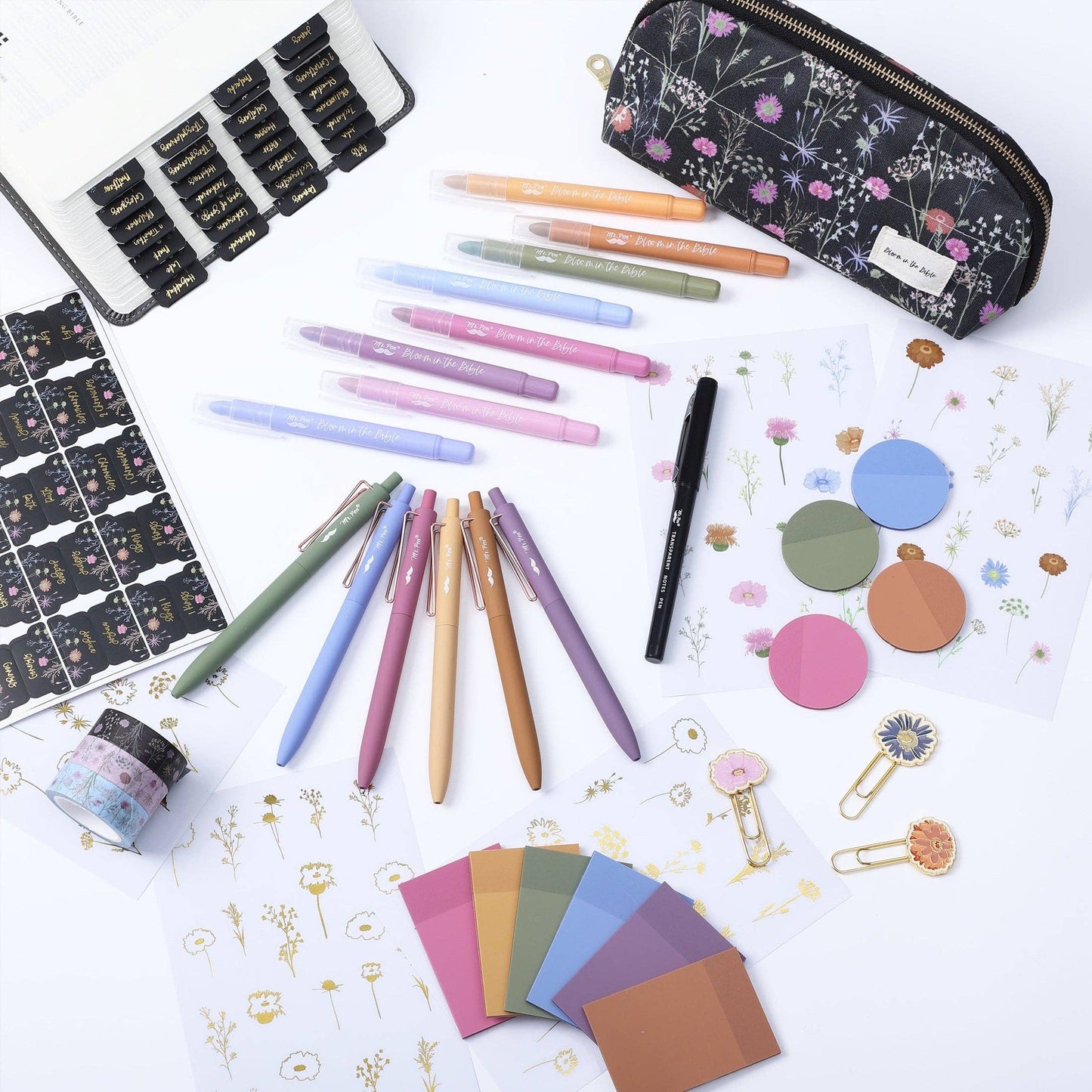 Mr. Pen - Mr. Pen- Bible Journaling Kit for Women, Sunset Blush,