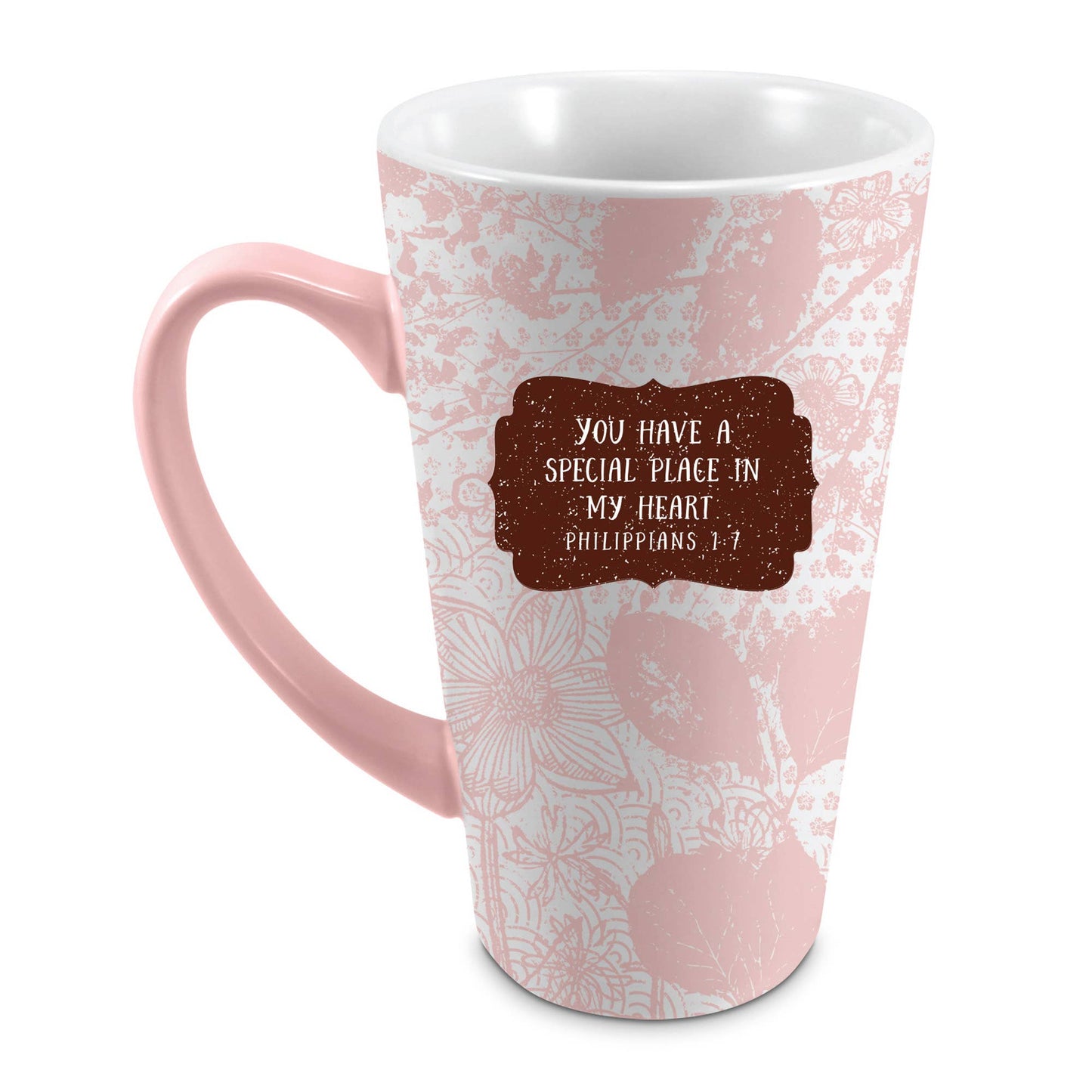 EAST AVENUE - Mug Latte Pretty Prints Blush Ceramic