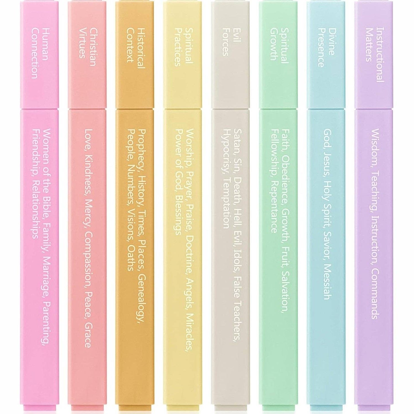 Mr. Pen - Bible Highlighters Color Coding 8 Pack