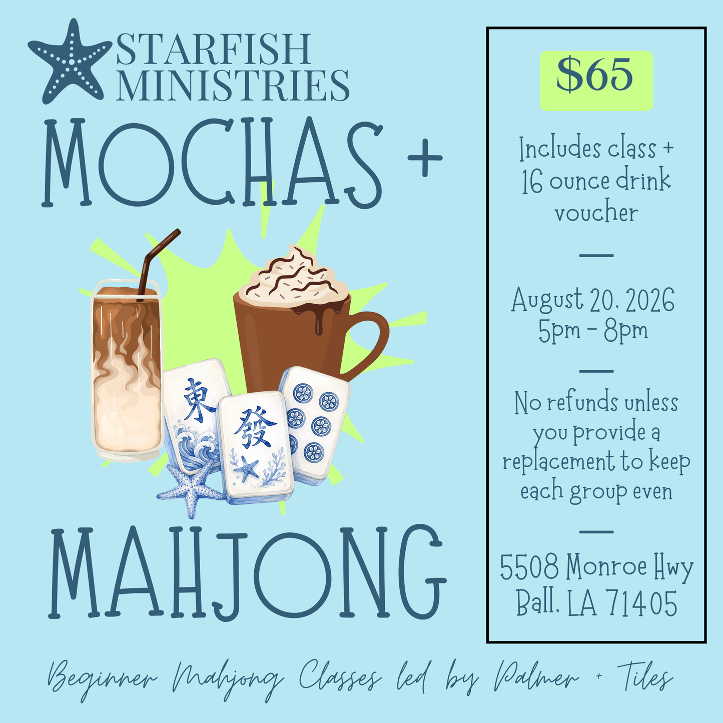 8/20/2026 Mochas + Mahjong