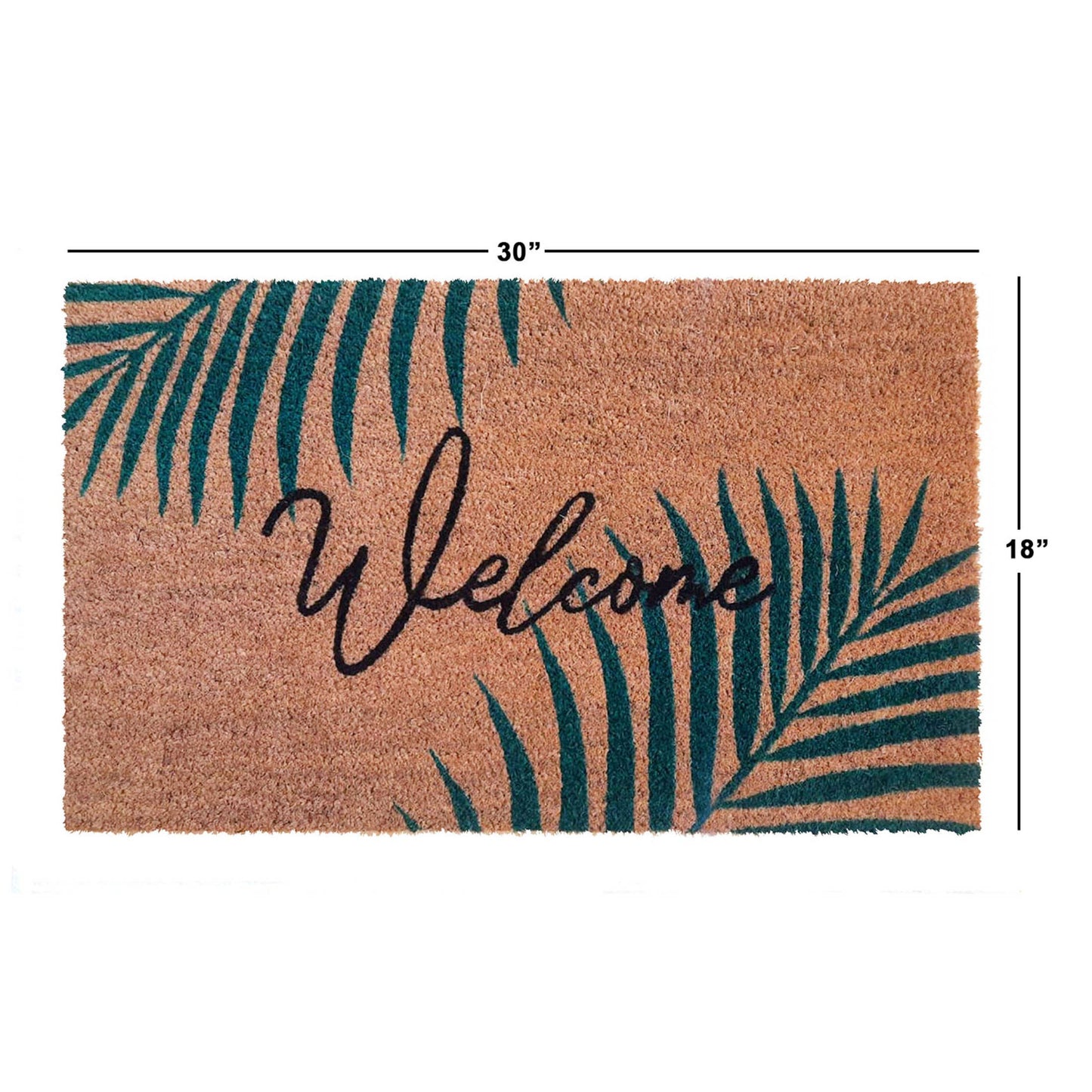 RugSmith - Welcome Palm Leaves Doormat