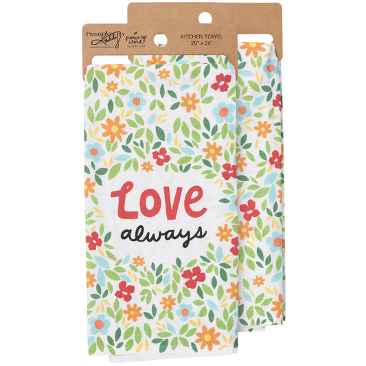 Primitives by Kathy - Love Always Kitchen Towel