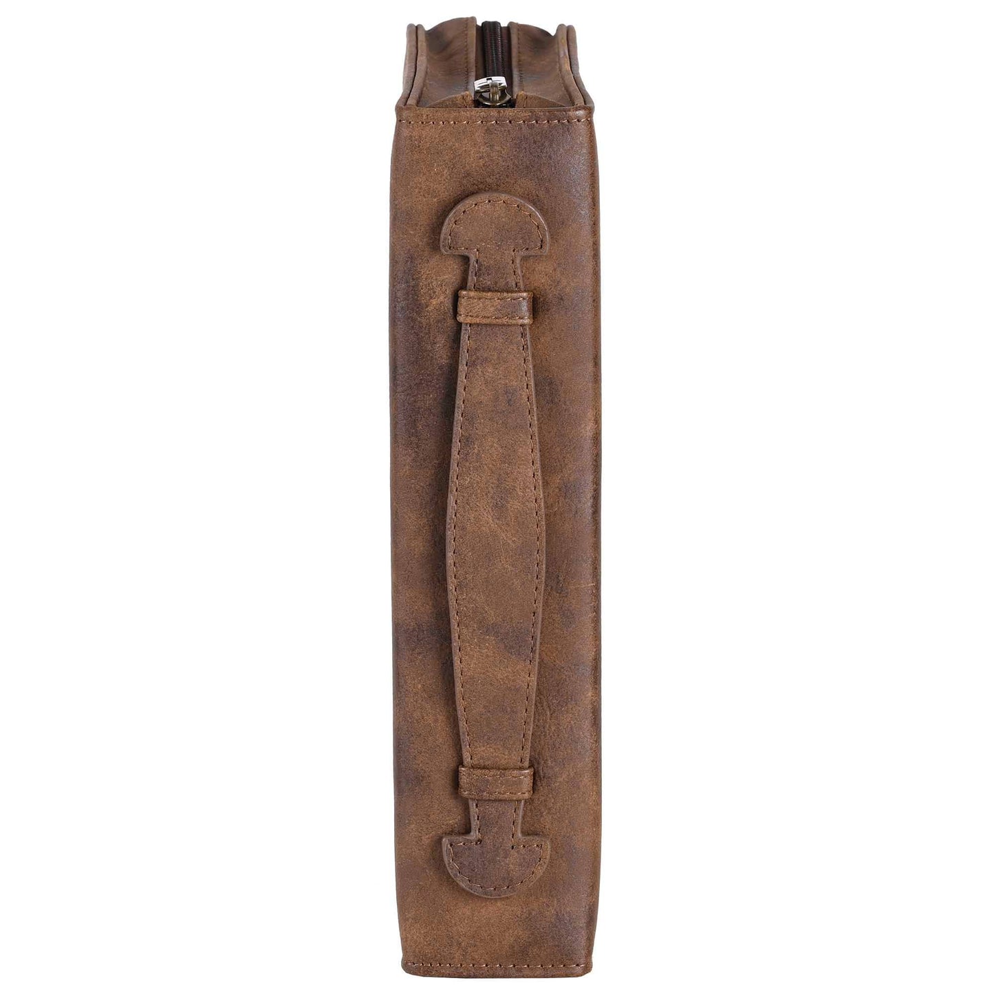 Magnolia - White Dove Bible Case Cross Suede-Look Brown XLarge