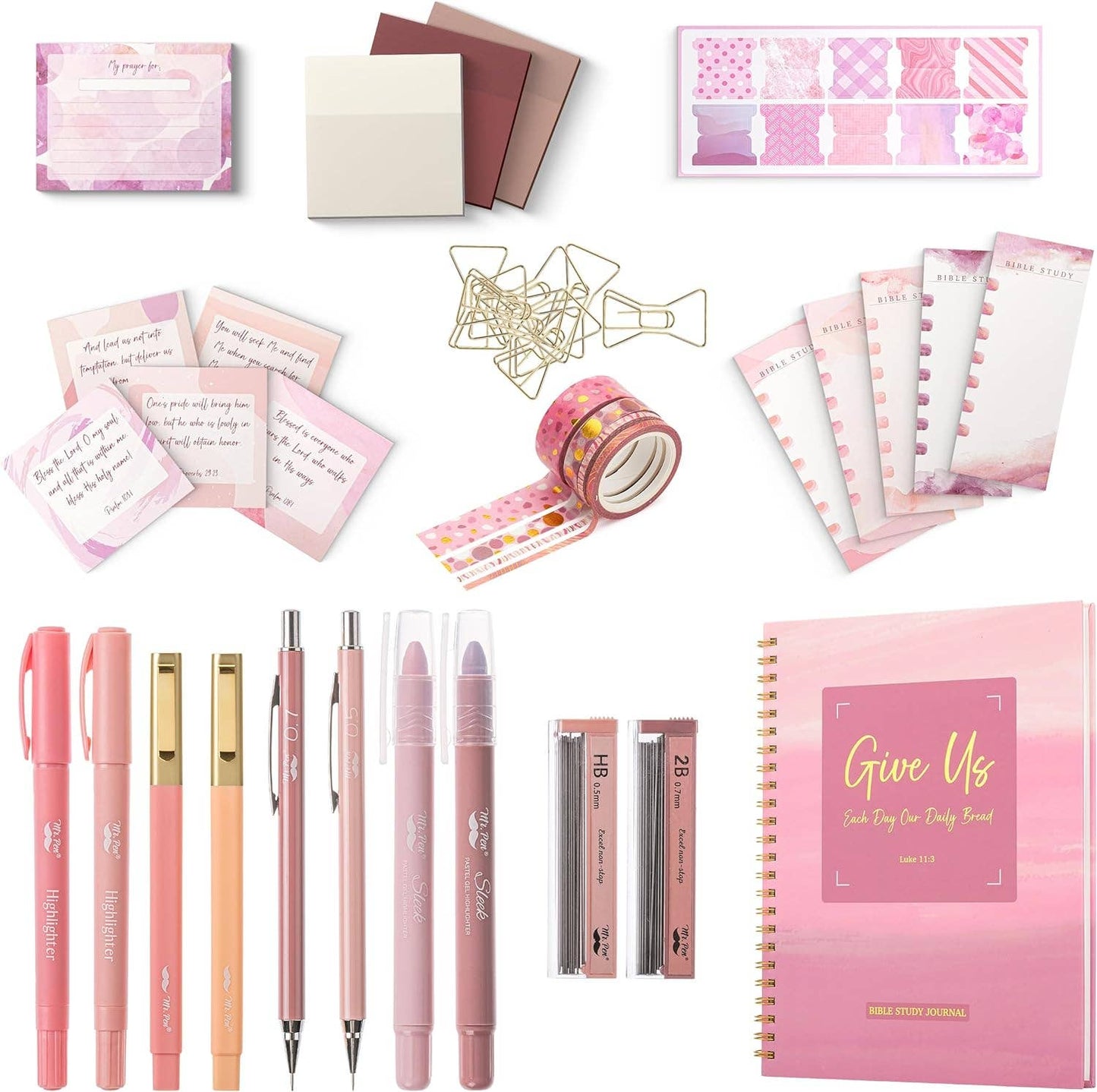 Mr. Pen - Mr. Pen Pink Bible Journaling Kit