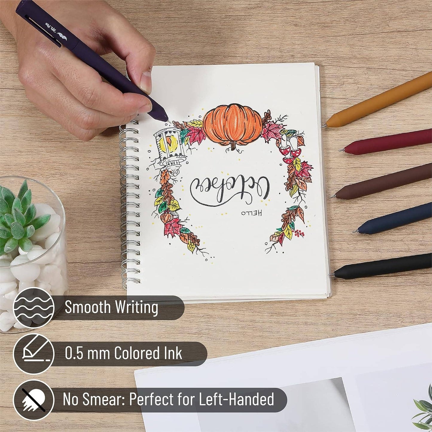 Mr. Pen - Mr. Pen Retractable Gel Pens - 6 Pack