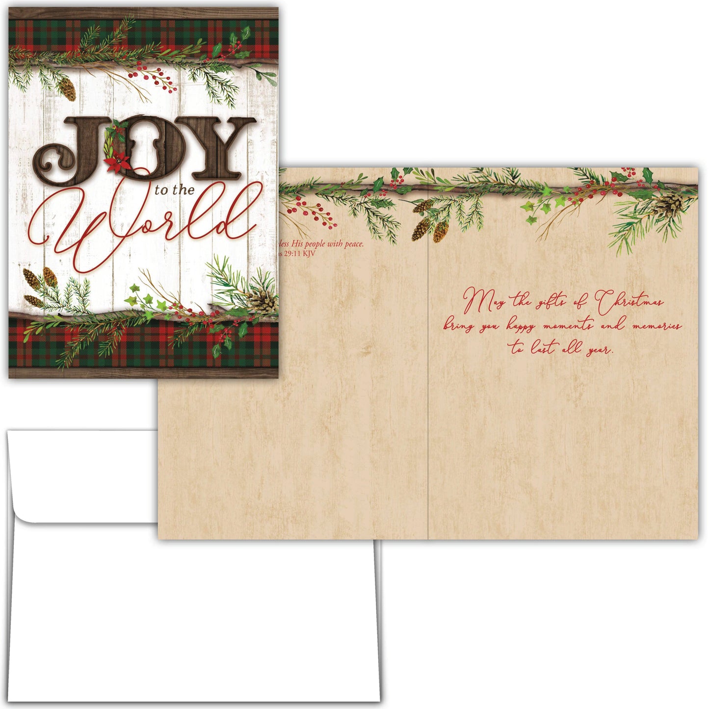 Crown Point Graphics - Religious Boxed Christmas Cards, Joy to the World, 12 Cards