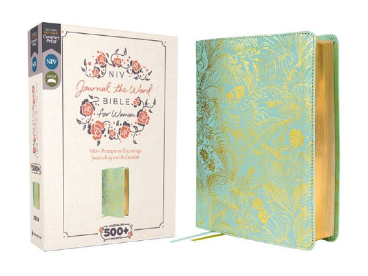 HarperCollins Christian Publishing - NIV Journal The Word Bible For Women Leathersoft Teal/Gold