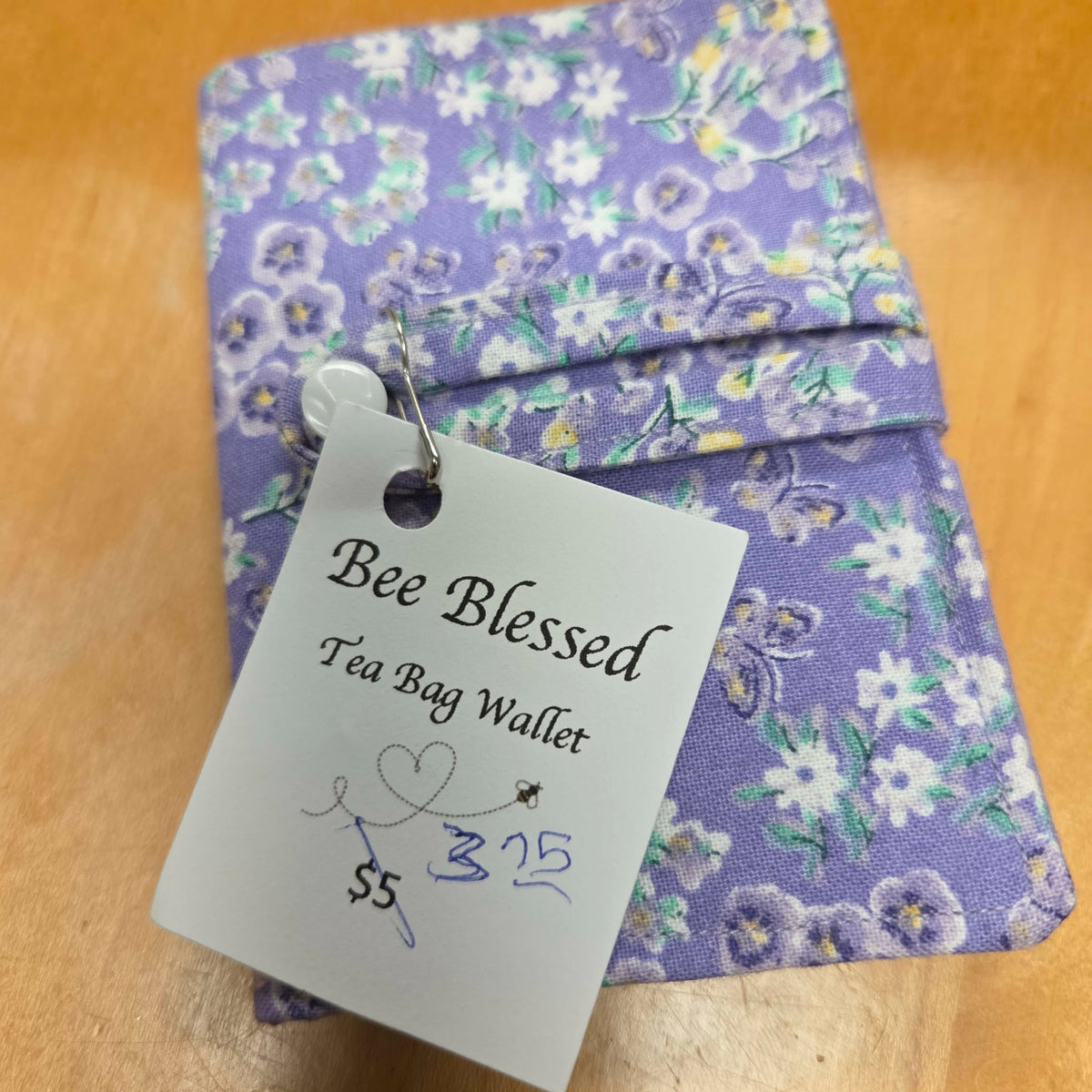 Tea Bag Wallet- Bee Blessed