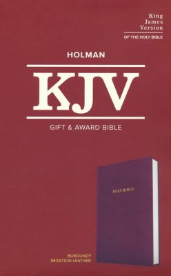 KJV Gift and Award Bible--imitation leather, burgundy