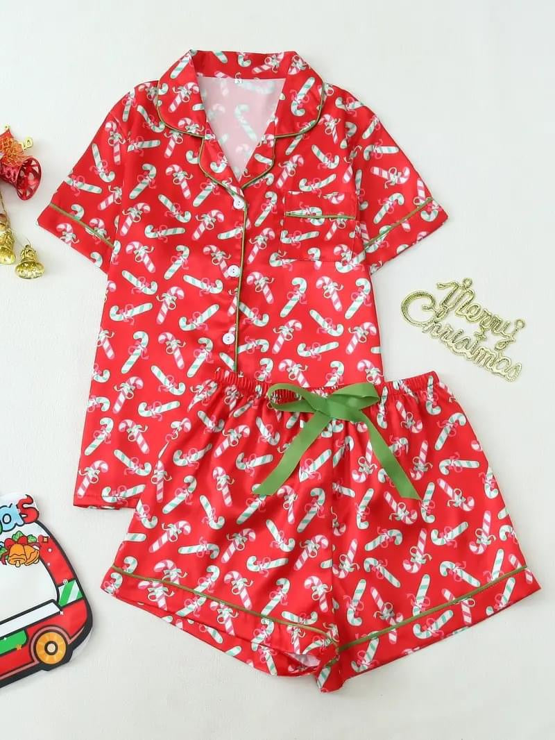 Candy Cane PJ Set - Pre Order**