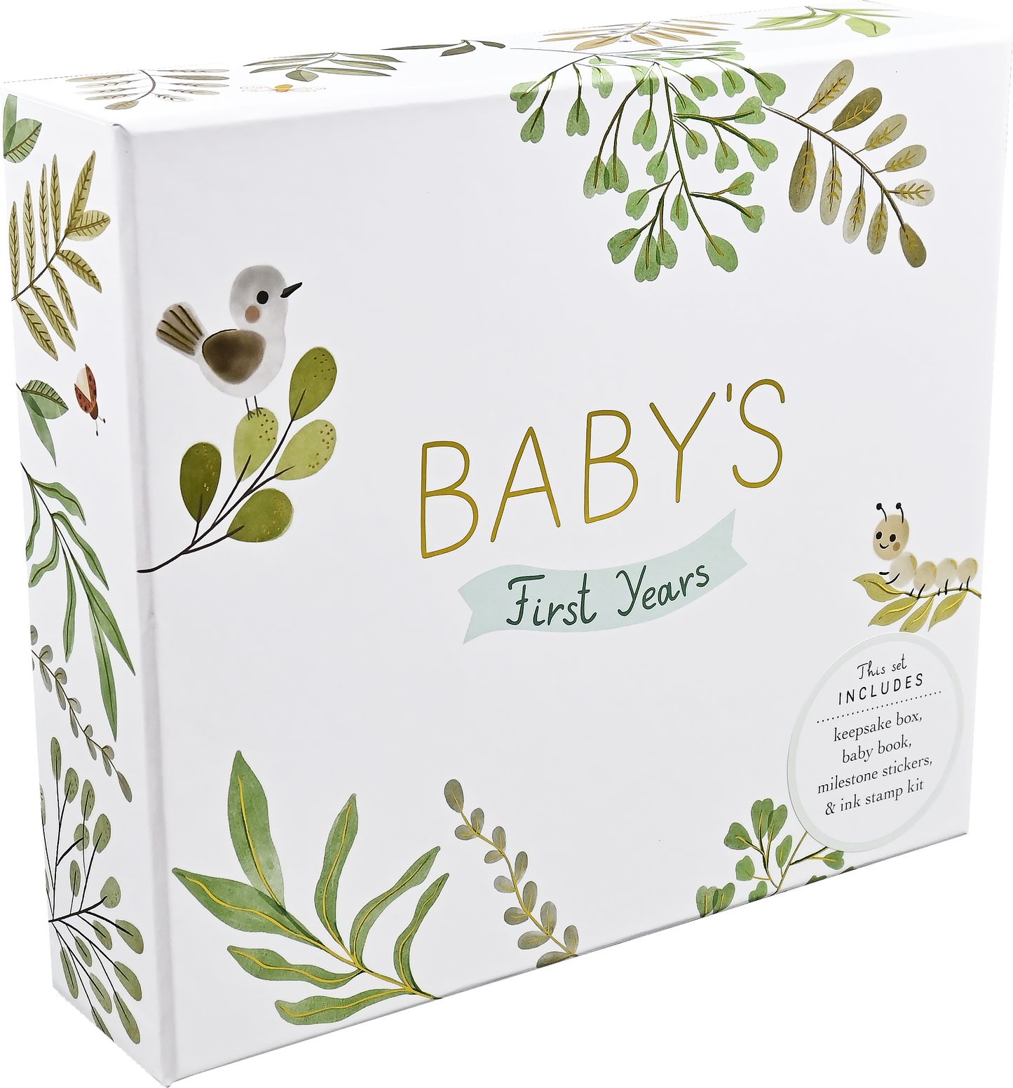 Peter Pauper Press - Baby's First Years: A Modern Memory Book with Keepsake Box